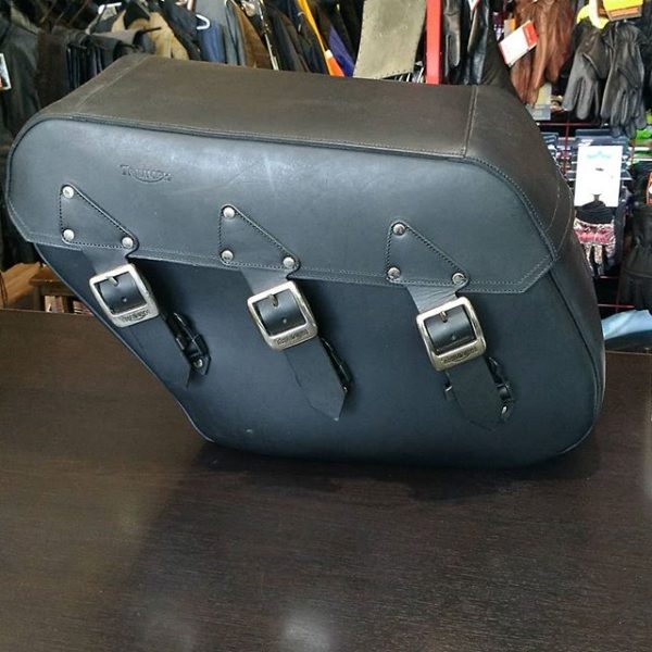 TRIUMPH Leather Side bag BAGGAGE 20758 ( Size Med )