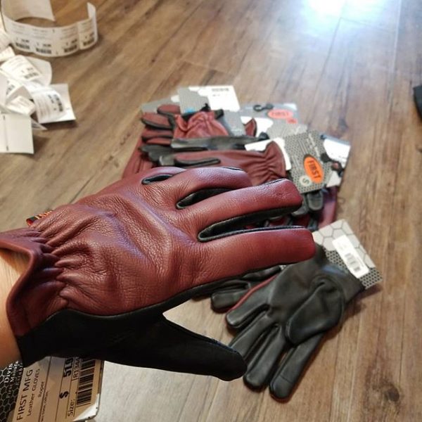 FIRST MFG Leather Roper NEW GLOVES R1344