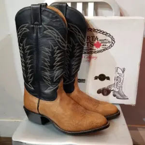 ALBERTA BOOT Co Western Exotic Leather BOOTS | 33963