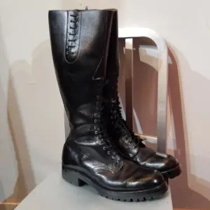 RCMP High Black Patrol Leather BOOTS | 34403