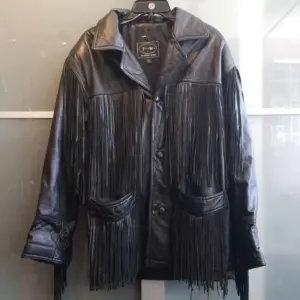 TANNERY WEST Western-Style Fringe Leather COAT | 34795